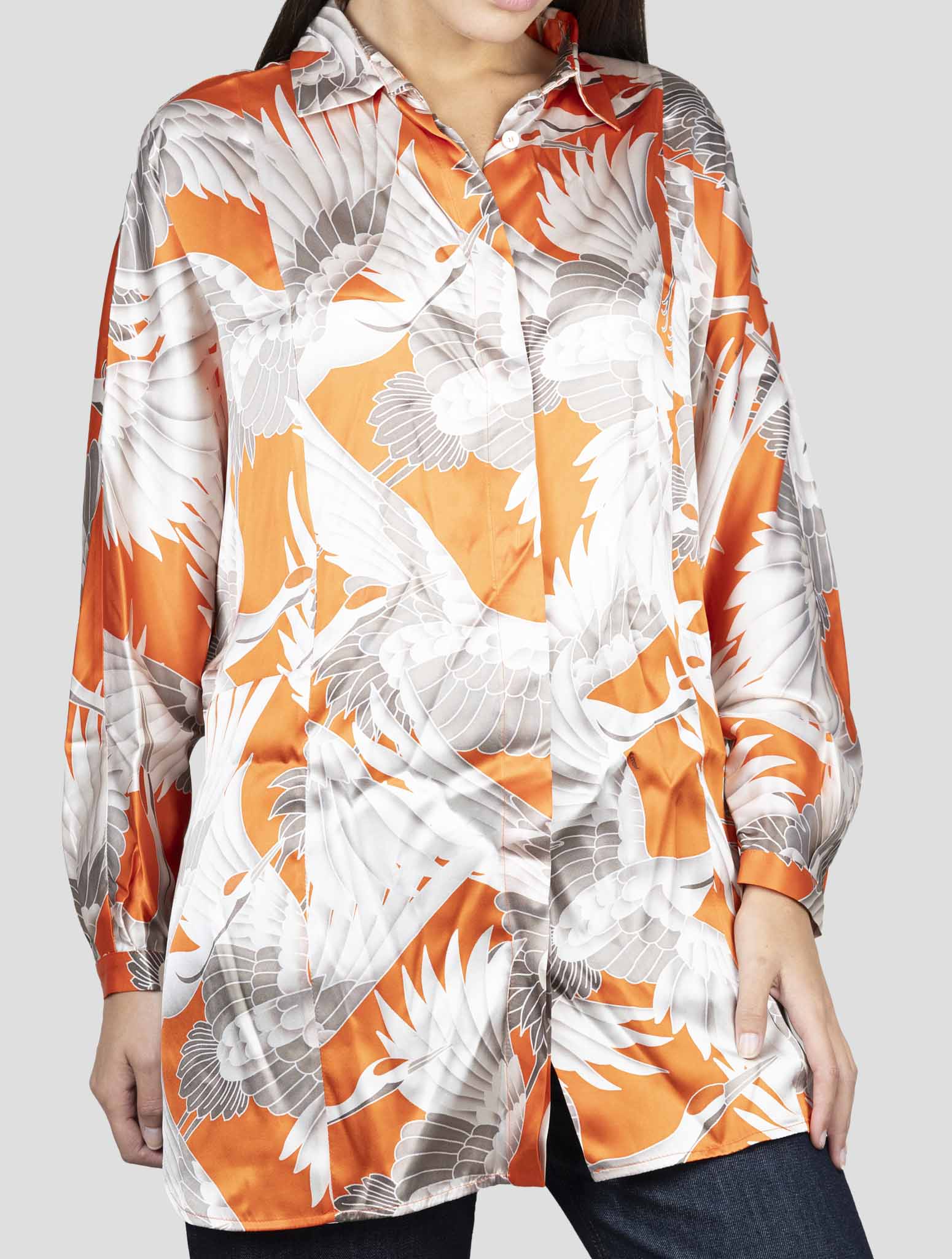 Kiton Multicolor Silk Shirt