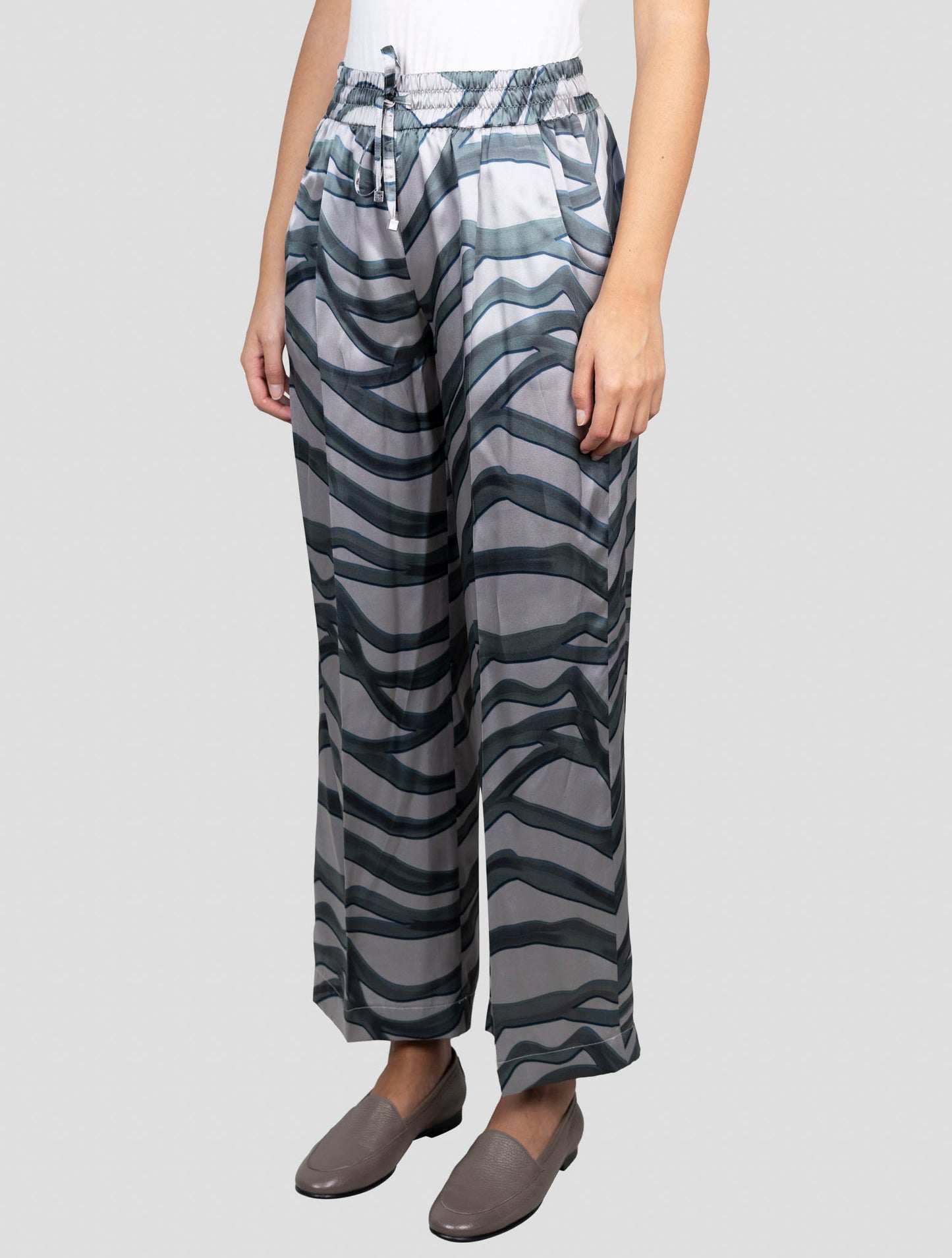 Kiton Multicolor Silk Pants