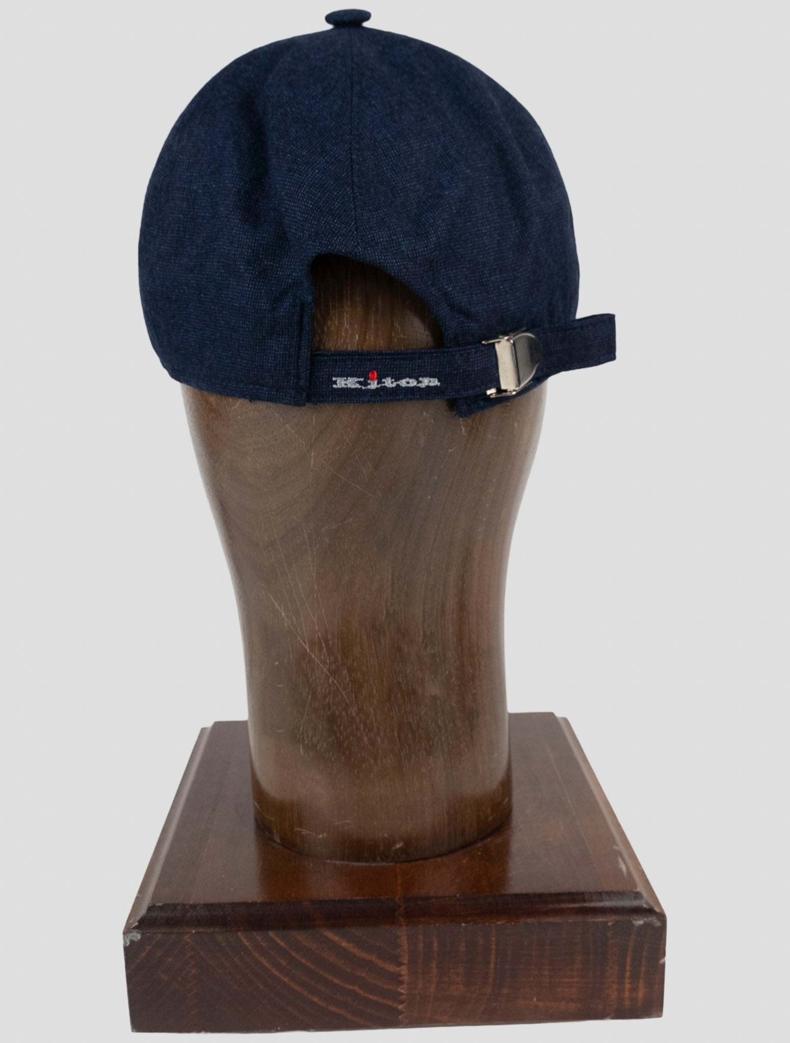 Kiton Blue Virgin Wool Cashmere Ea Baseball Cap