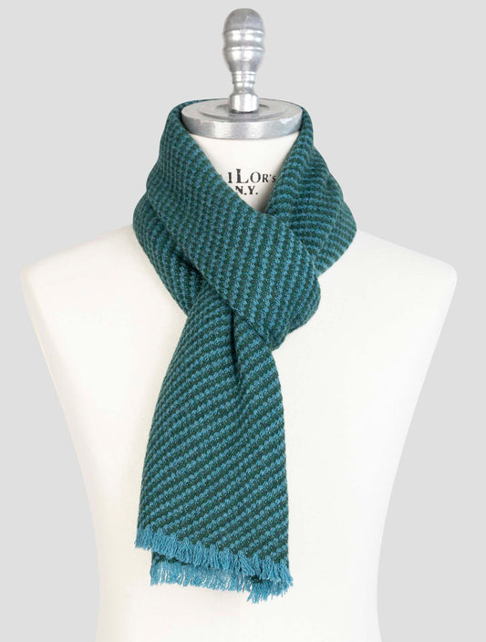 Kiton Green Cashmere Scarf