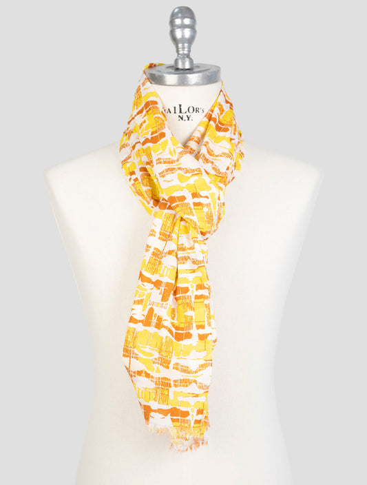 Kiton Multicolor Cotton Scarf