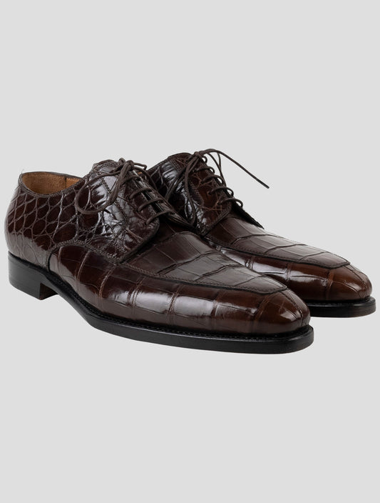 Kiton Brown Leather Dress Shoes