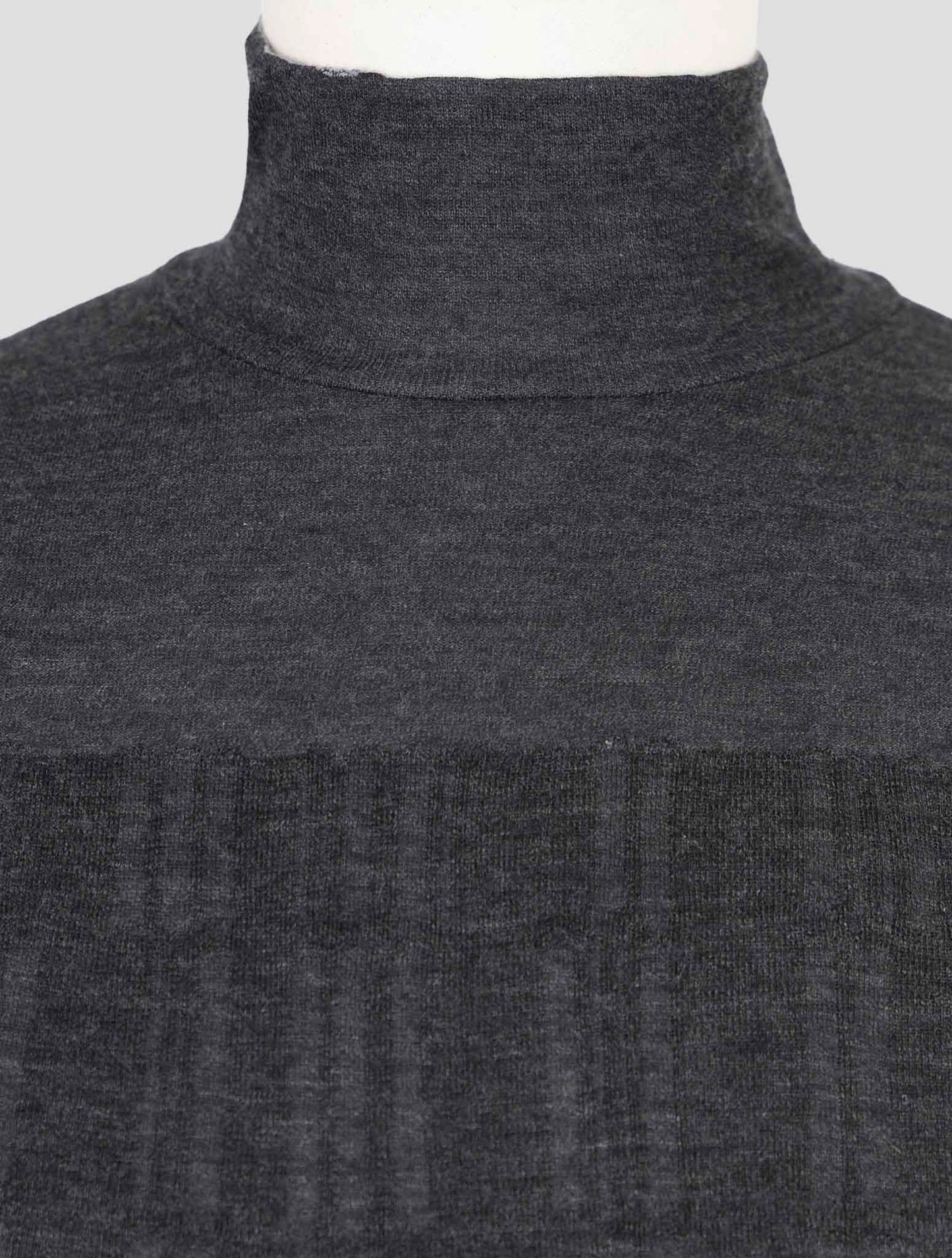 Kiton Knt Gray Wool Cashmere Sweater Half Neck