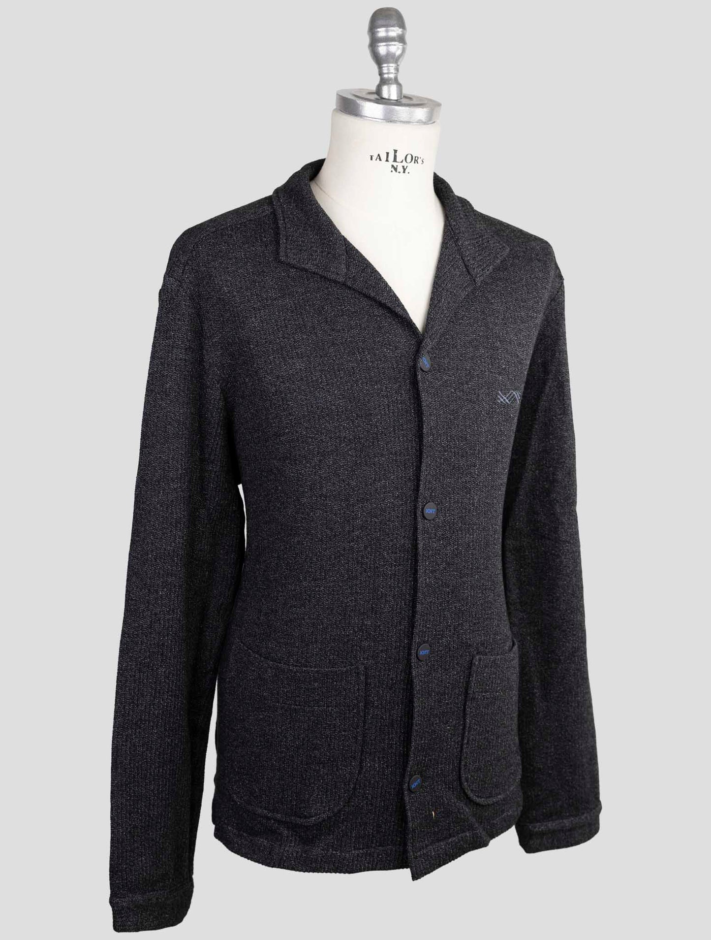 Kiton knt Dark Gray Wool Cotton Shirt