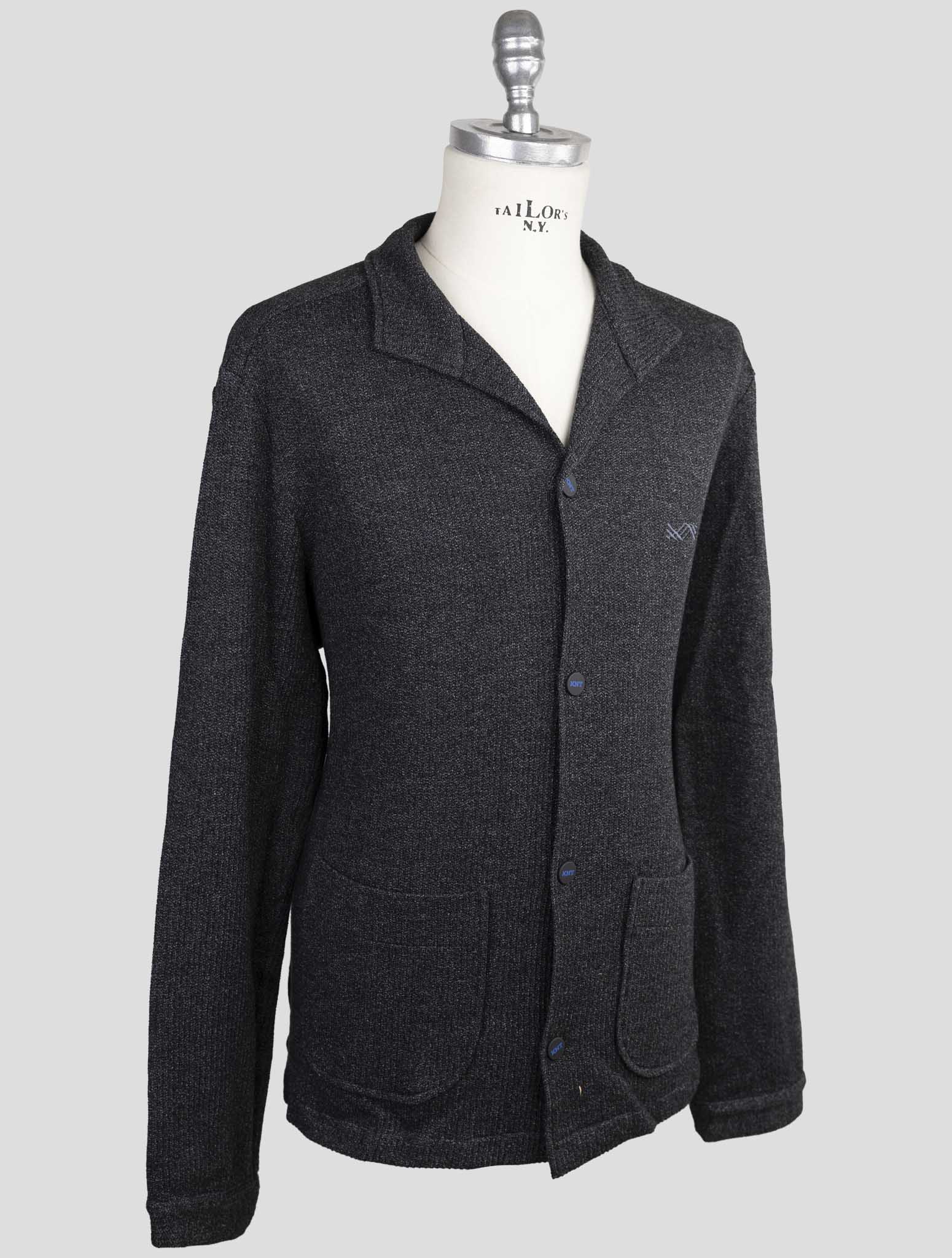 Kiton knt Dark Gray Wool Cotton Shirt