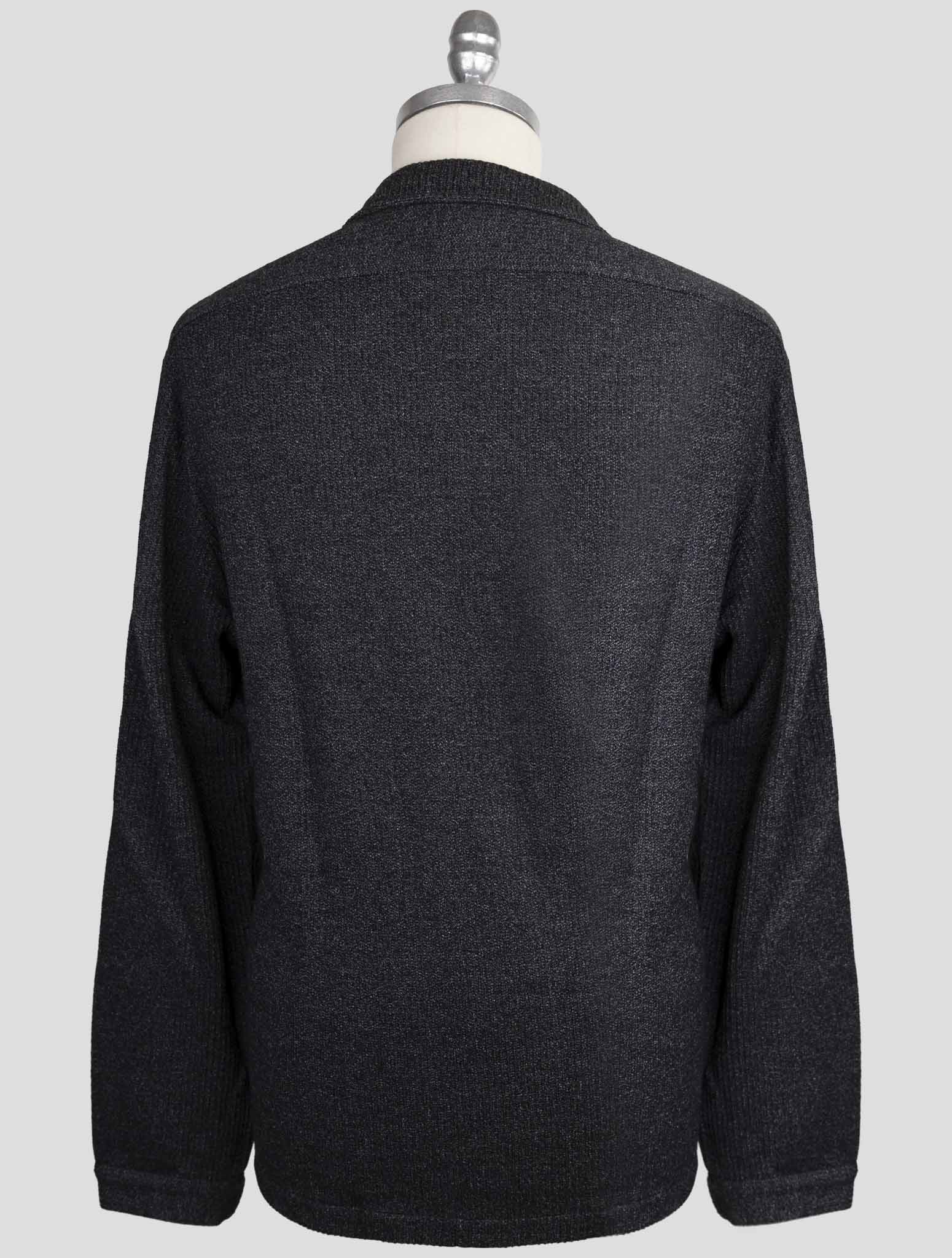 Kiton knt Dark Gray Wool Cotton Shirt