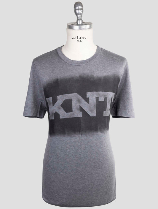 Kiton Knt Gray Cotton T-Shirt