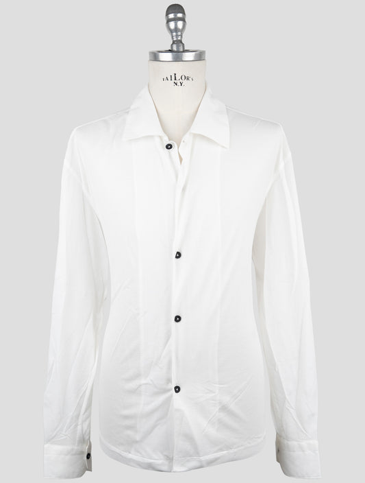 Kiton Knt White Cotton Shirt