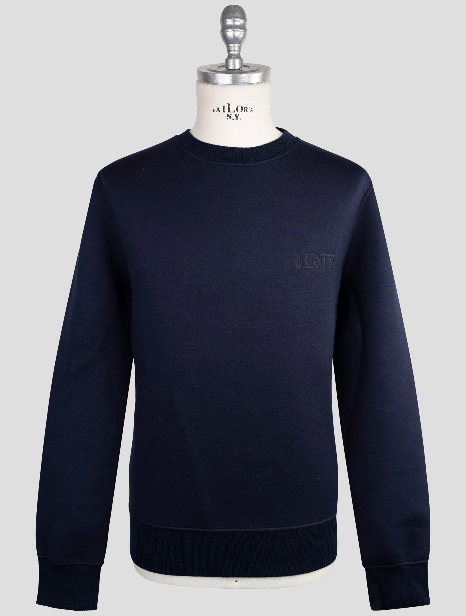 Kiton Knt Black Viscose Ea Sweater Crewneck