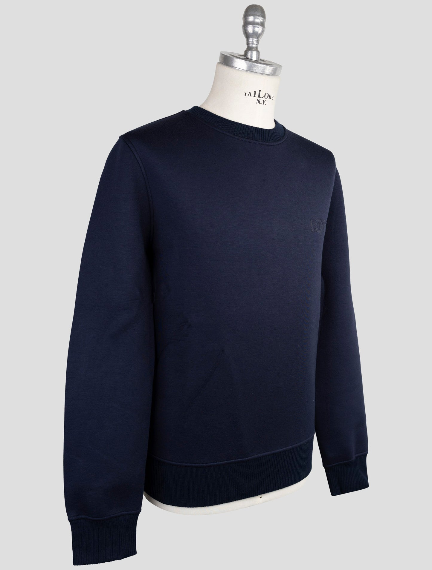 Kiton Knt Black Viscose Ea Sweater Crewneck