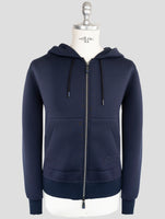 Kiton Knt Blue Viscose Ea Sweater Full Zip