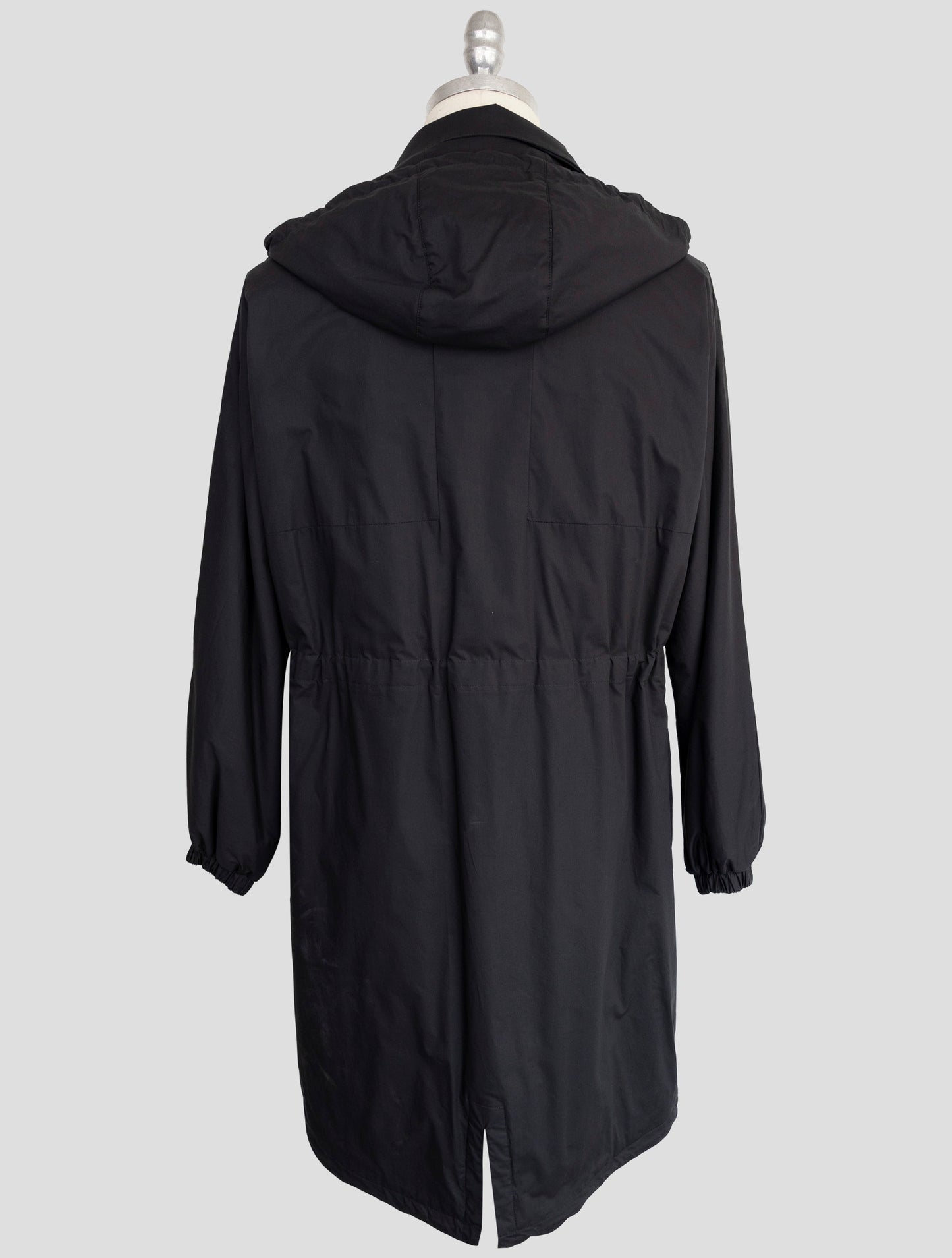 Kiton Knt Blue Cotton Overoat