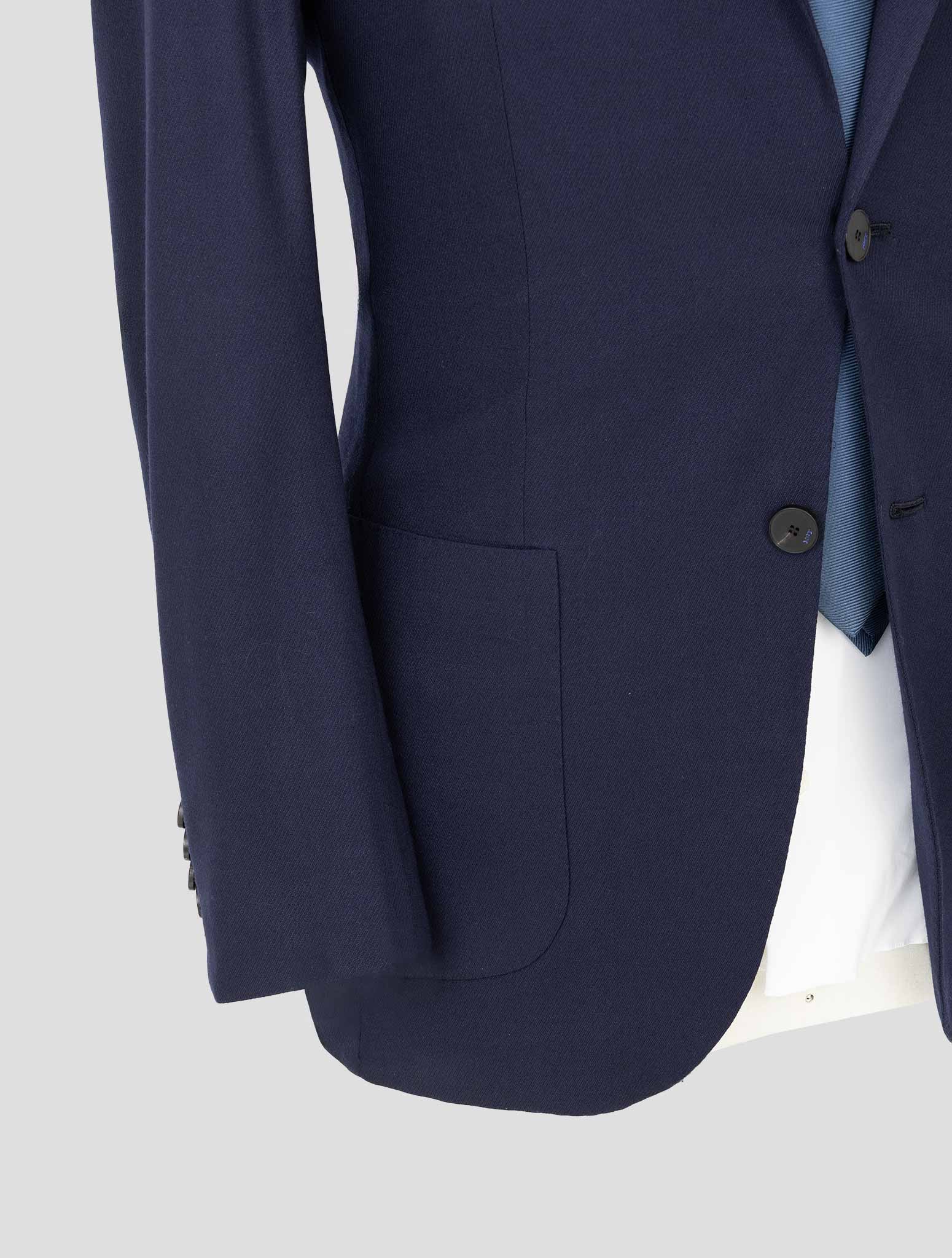 Kiton Knt Blue Virgin Wool Ea Suit