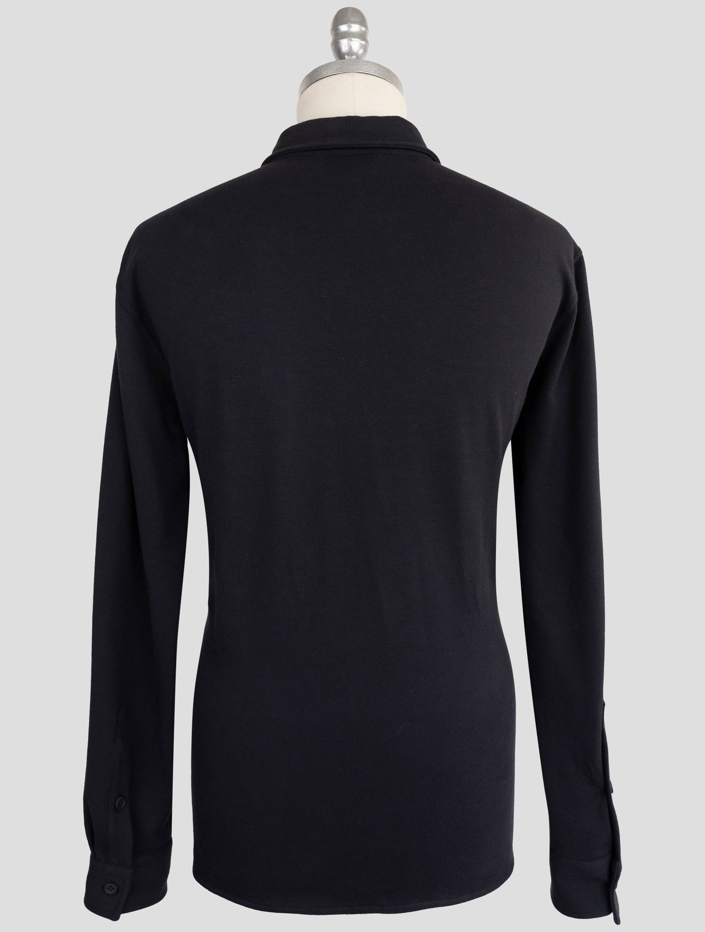 Kiton Knt Blue Cotton Ea Shirt