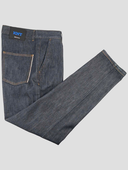 Kiton Knt Blue Cotton Pe Jeans