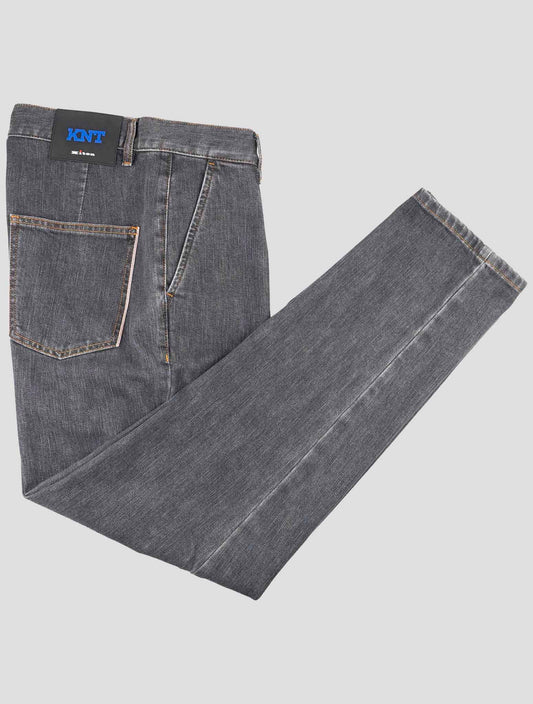 Kiton Knt Gray Cotton Pe Jeans