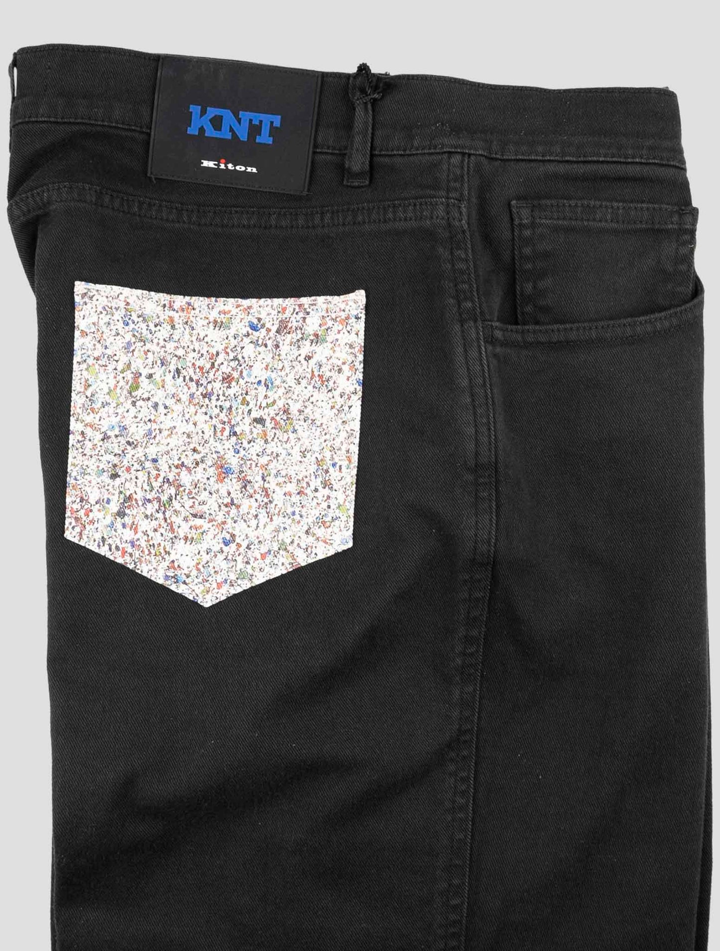 Kiton Knt Black Cotton Ea Pants