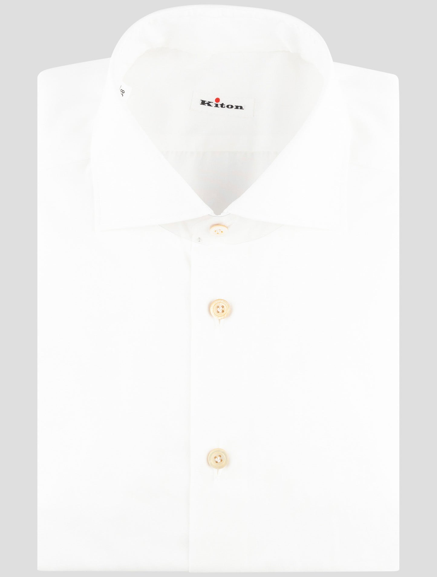 Kiton White Cotton Shirt