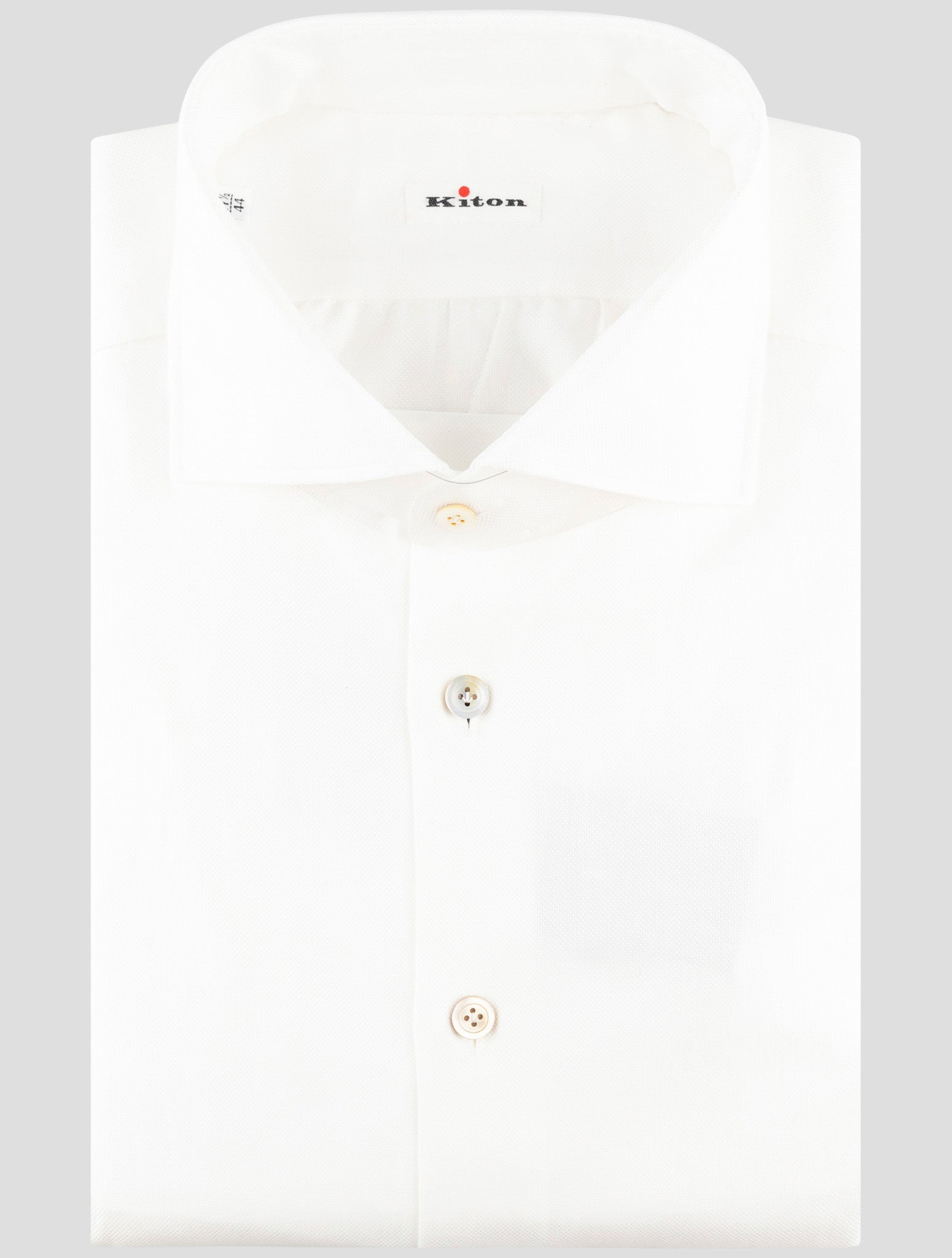 Kiton White Cotton Shirt