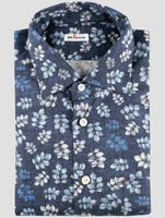 Kiton Blue Cotton Shirt