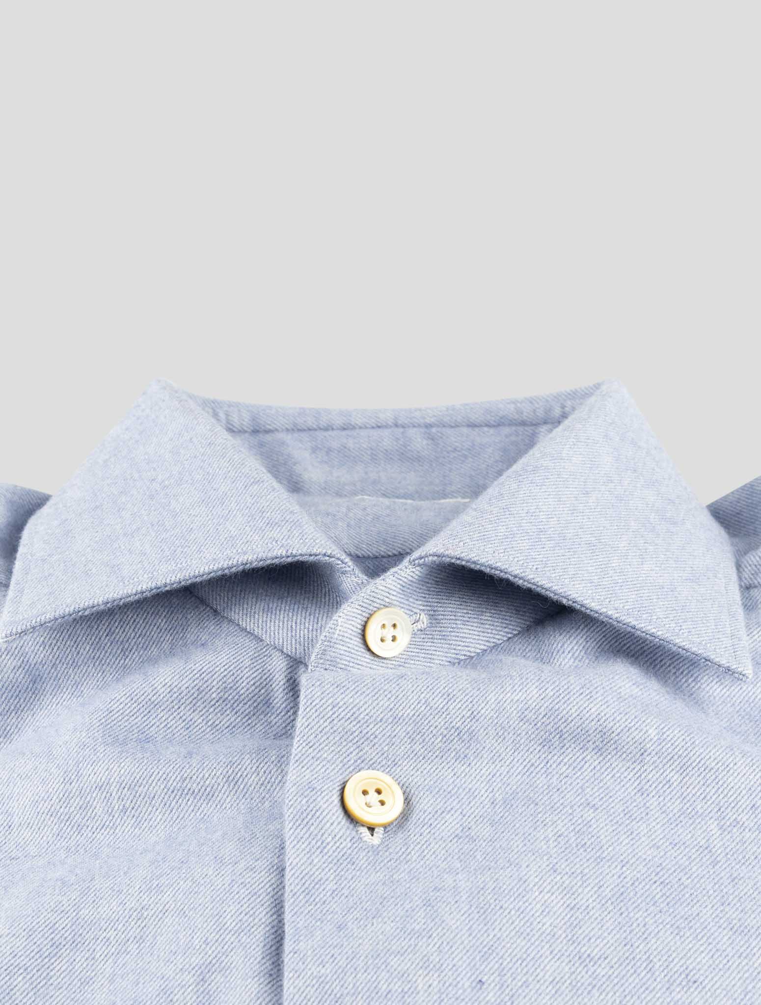Kiton Light Blue Cotton Shirt