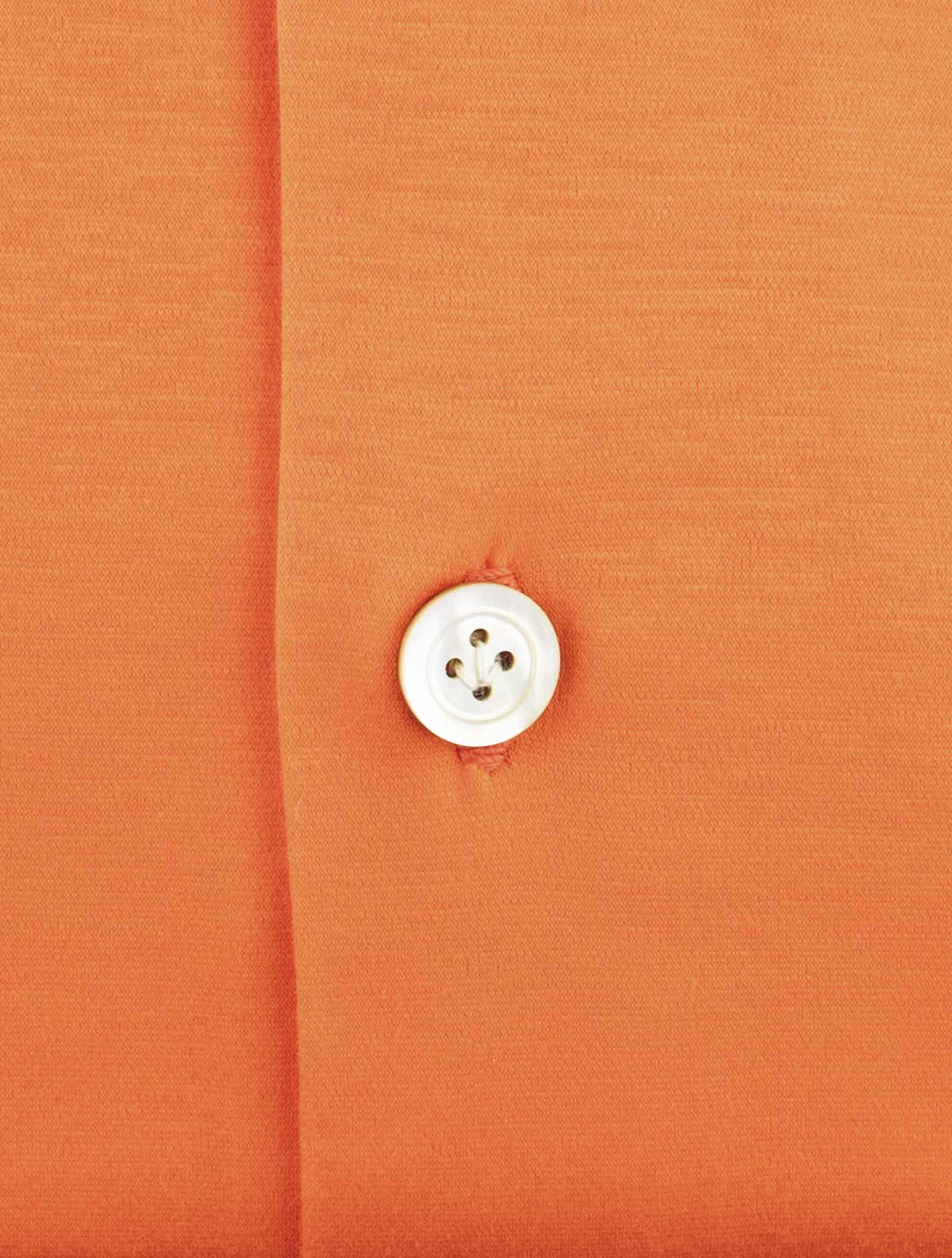 Kiton Orange Cotton Shirt