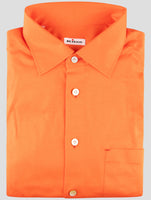 Kiton Orange Cotton Shirt