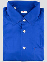 Kiton Blue Cotton Shirt