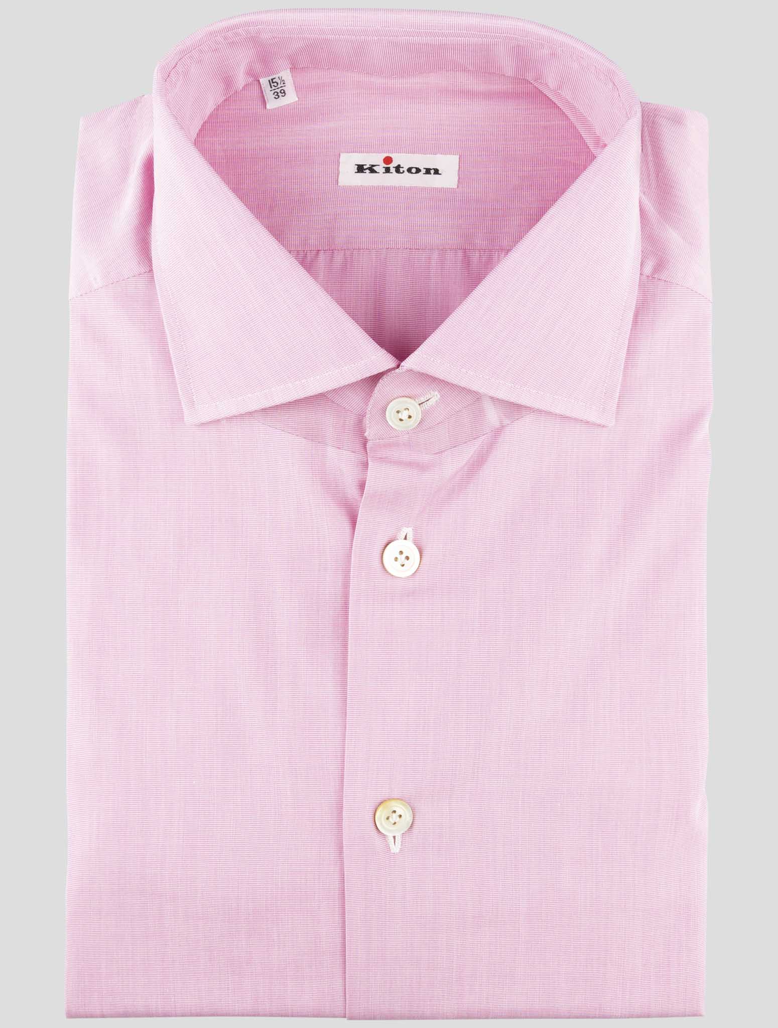 Kiton Pink Cotton Shirt