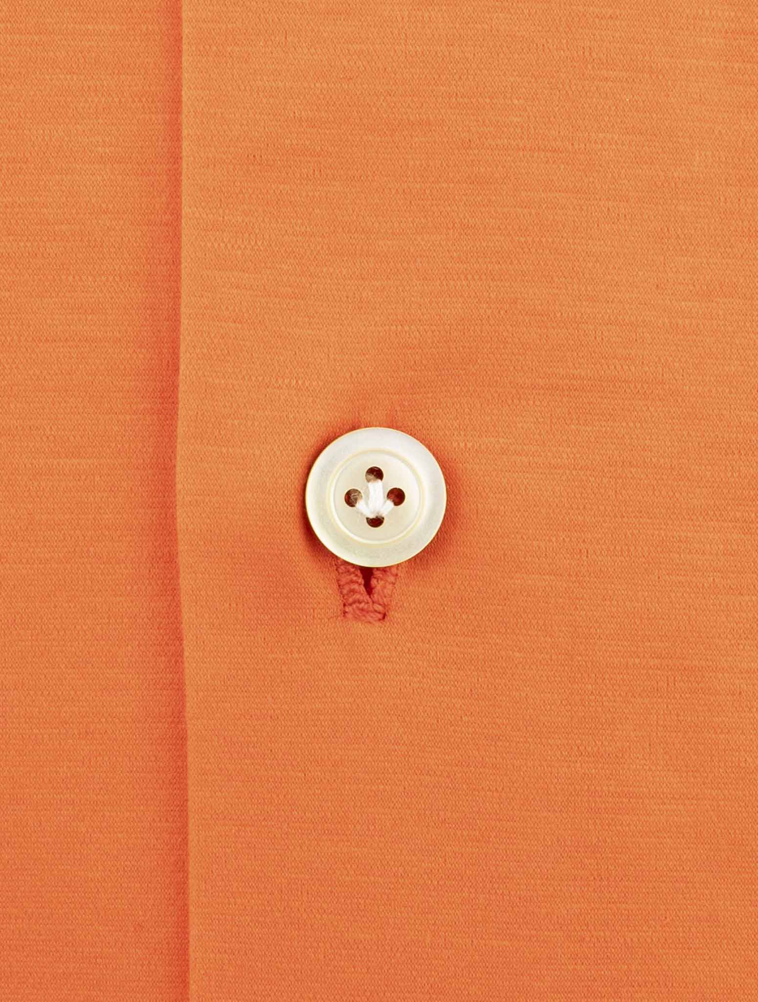 Kiton Orange Cotton Shirt