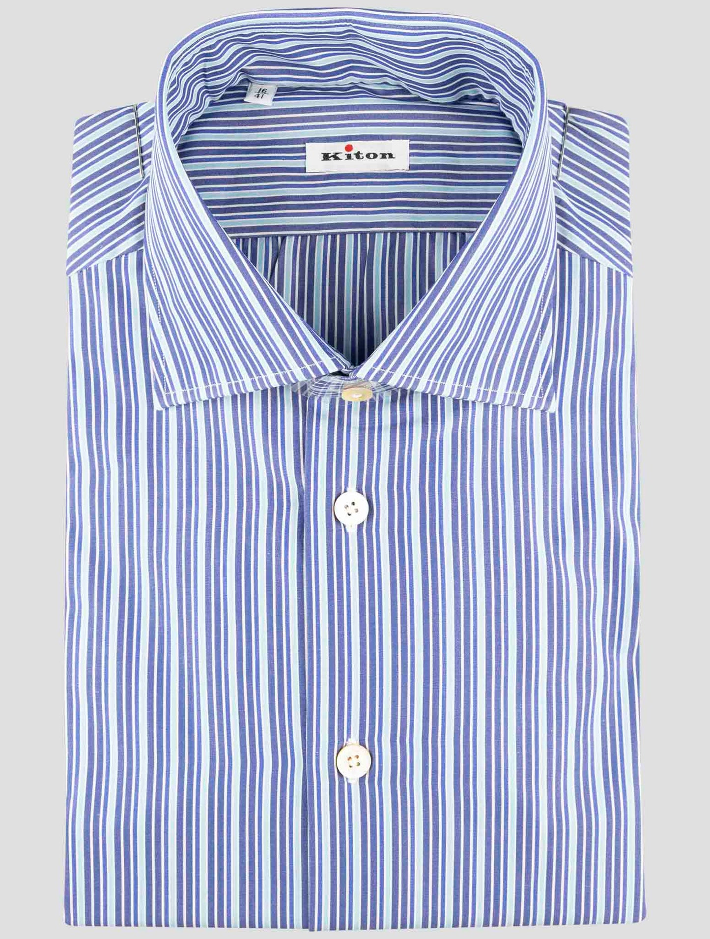Kiton Multicolor Cotton Shirt