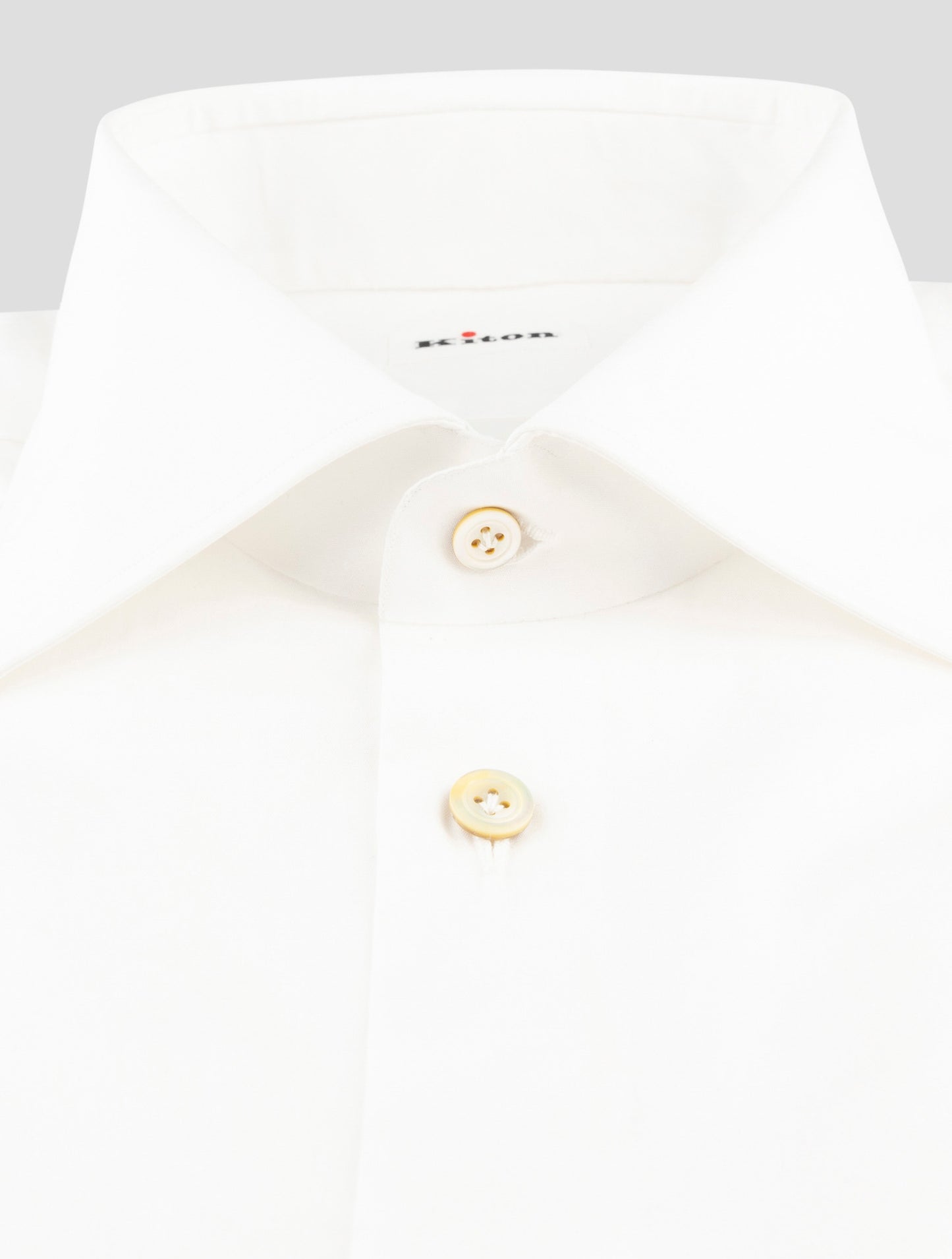 Kiton White Cotton Shirt