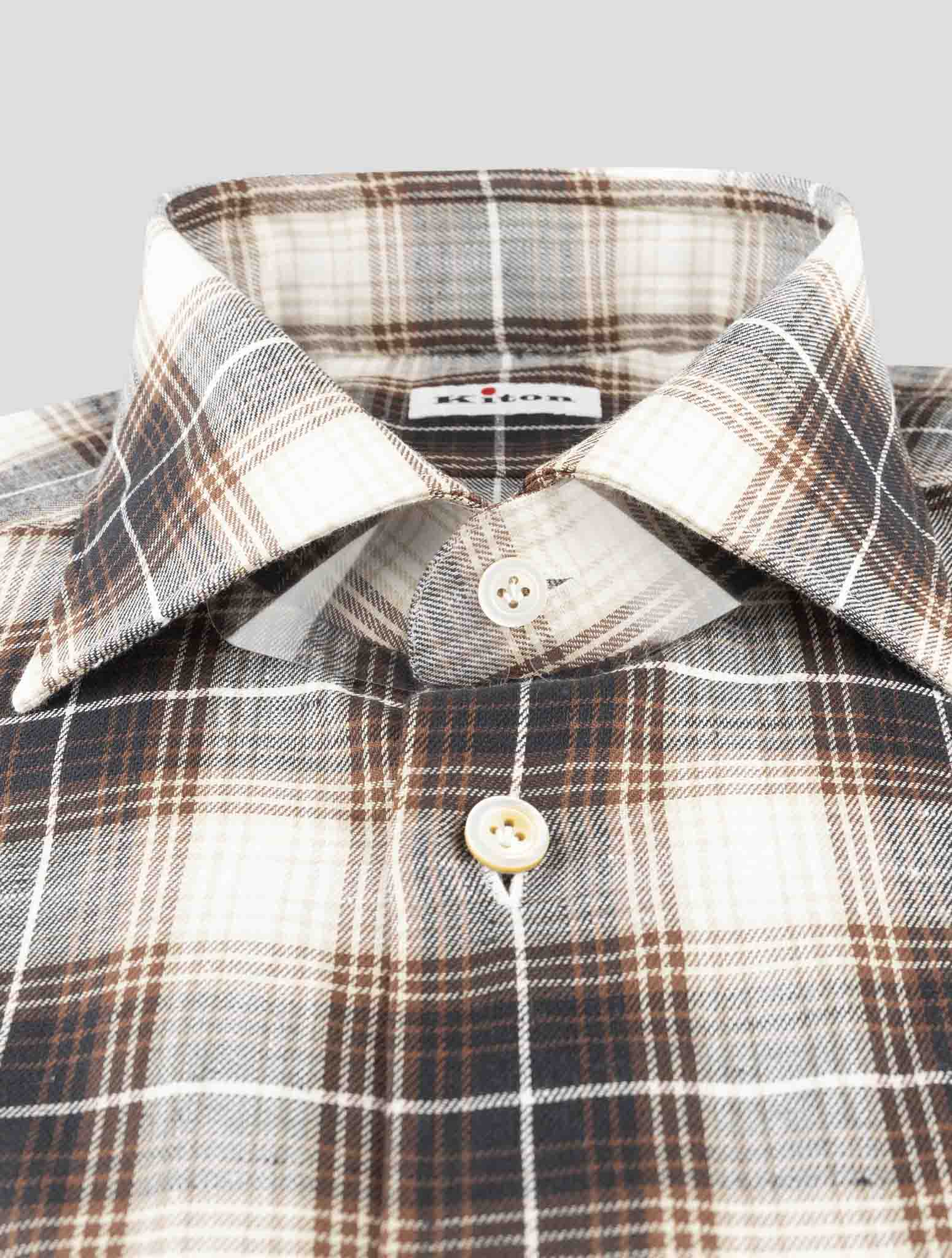 Kiton Multicolor Cotton Shirt