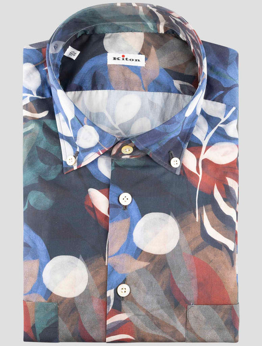 Kiton Multicolor Cotton Shirt