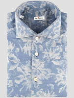 Kiton Blue Cotton Shirt