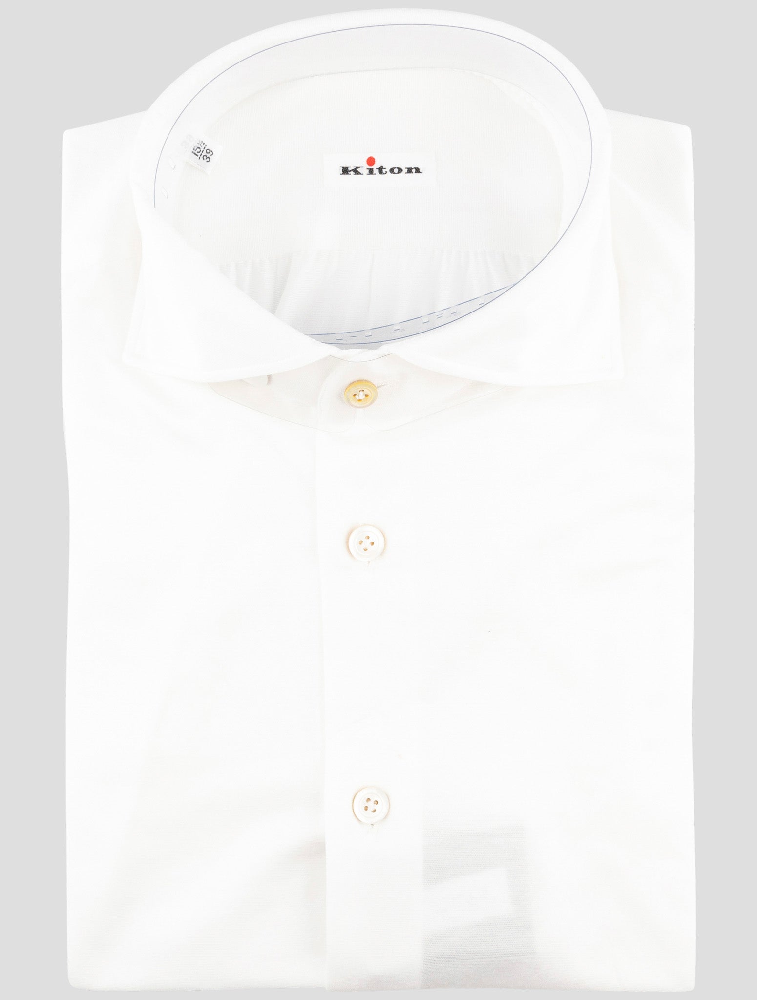 Kiton White Cotton Shirt