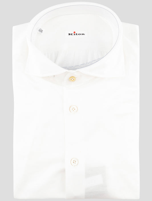 Kiton White Cotton Shirt