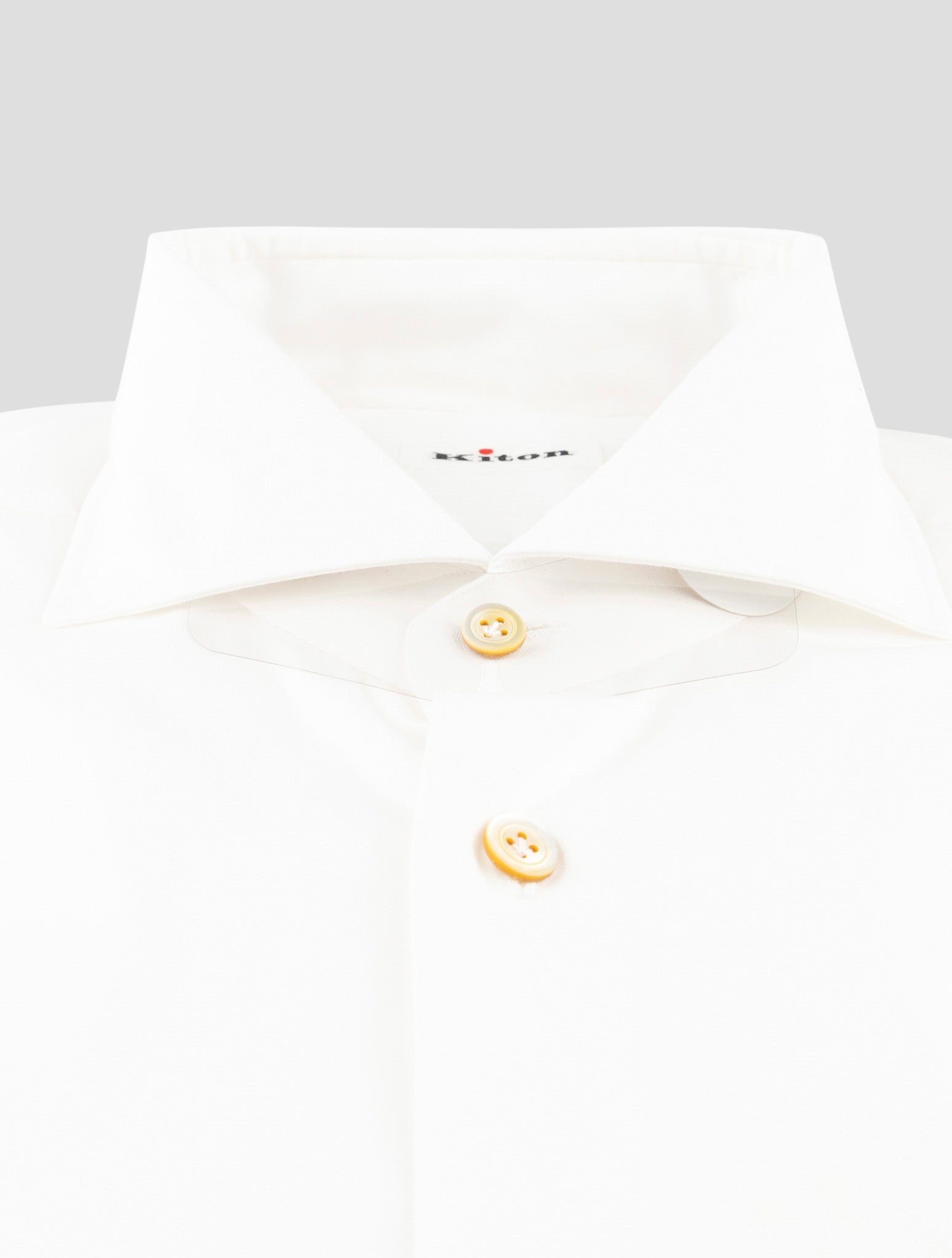 Kiton White Cotton Shirt