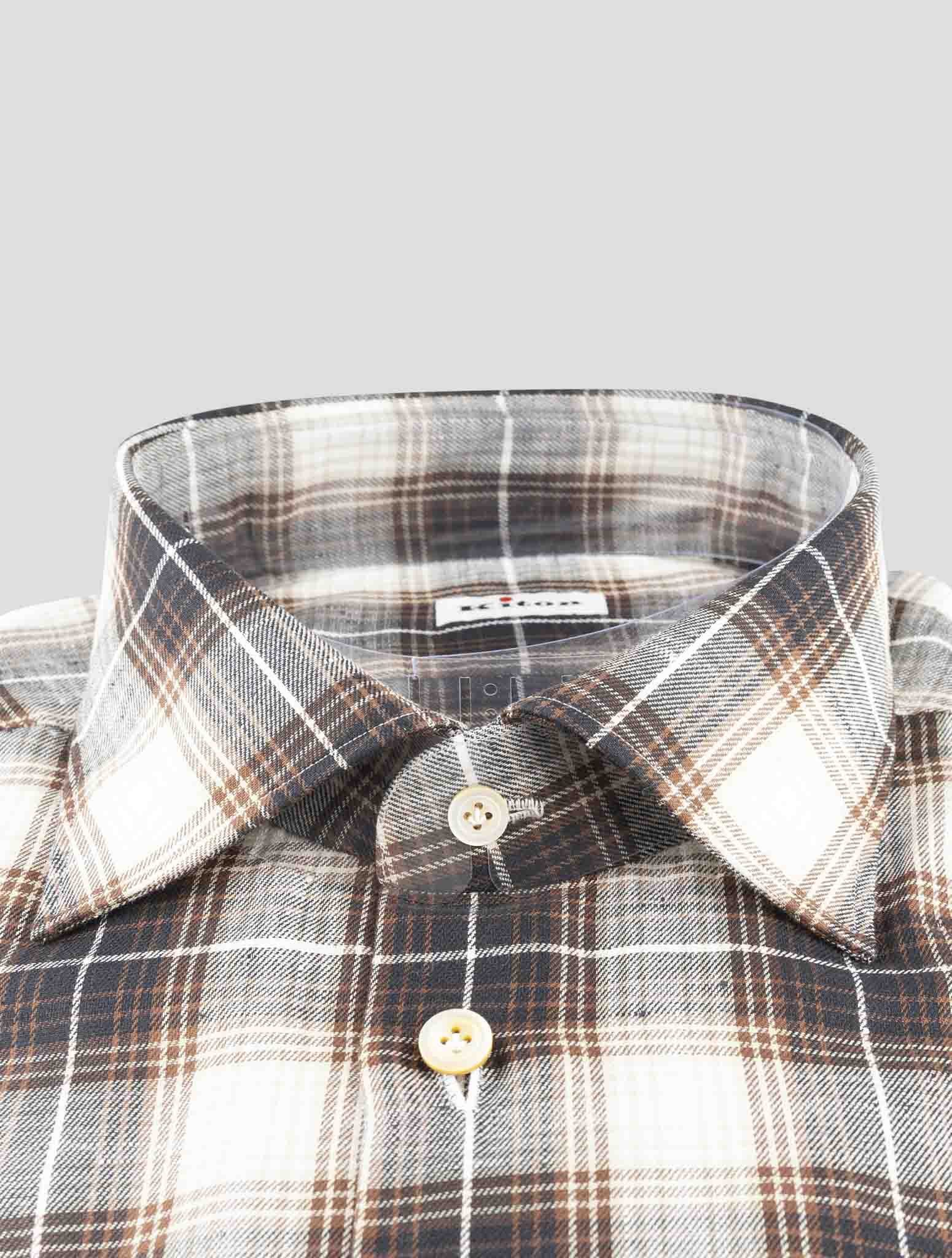 Kiton Gray Cotton Shirt