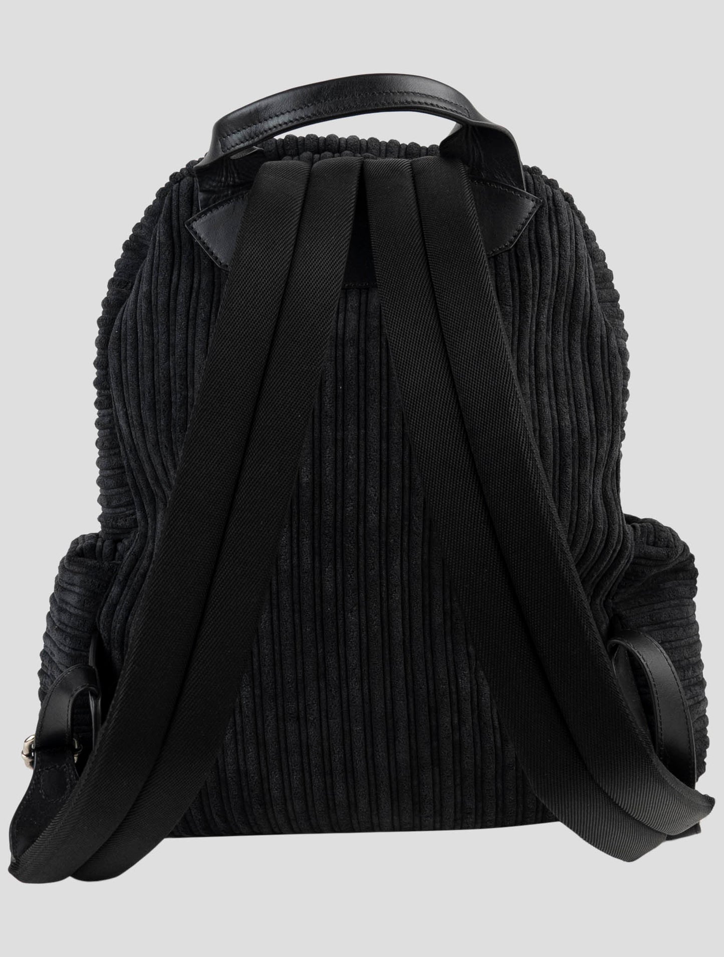 Kiton Dark Gray Pl Ea Velvet Backpack