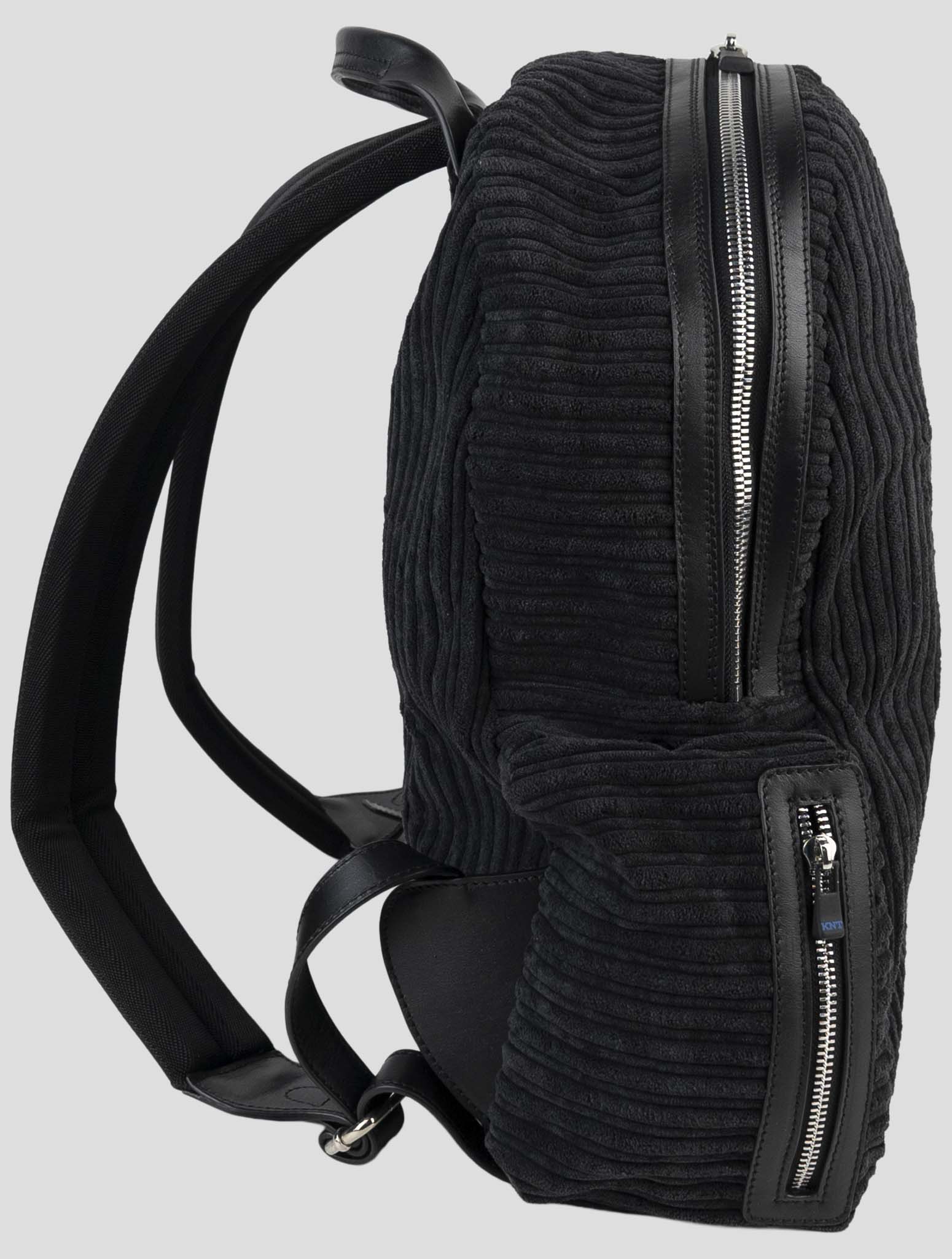 Kiton Dark Gray Pl Ea Velvet Backpack