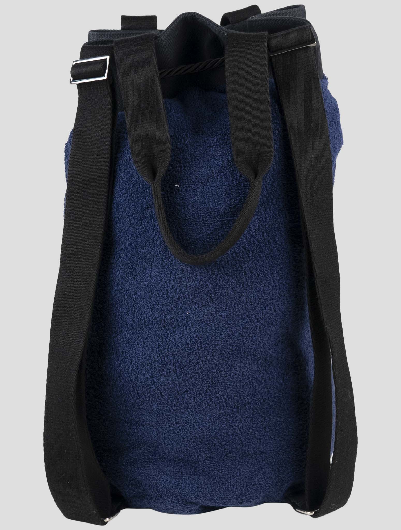 Kiton Blue Cotton Backpack