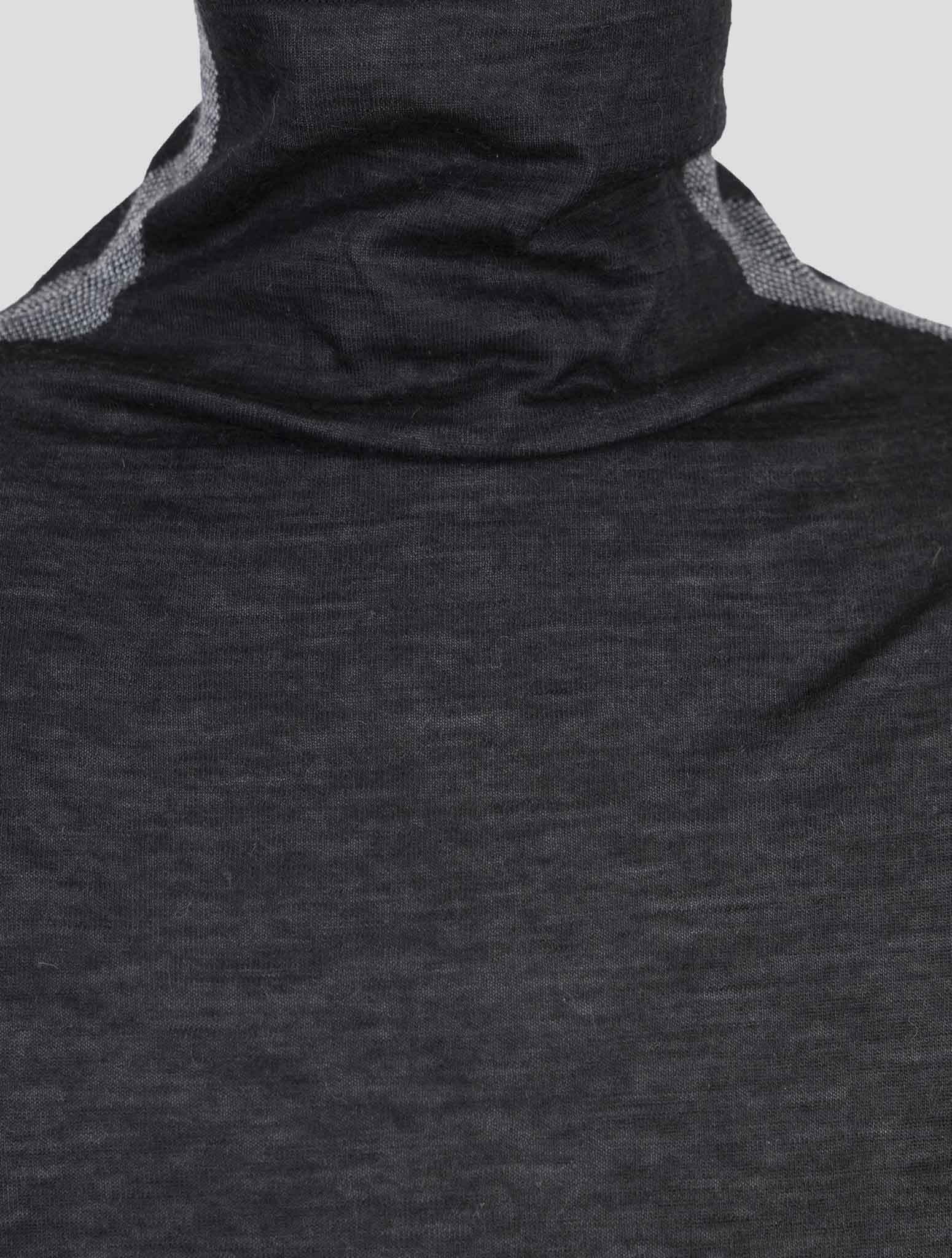 Kiton Knt Gray Cashmere Virgin Wool Sweater Turtleneck