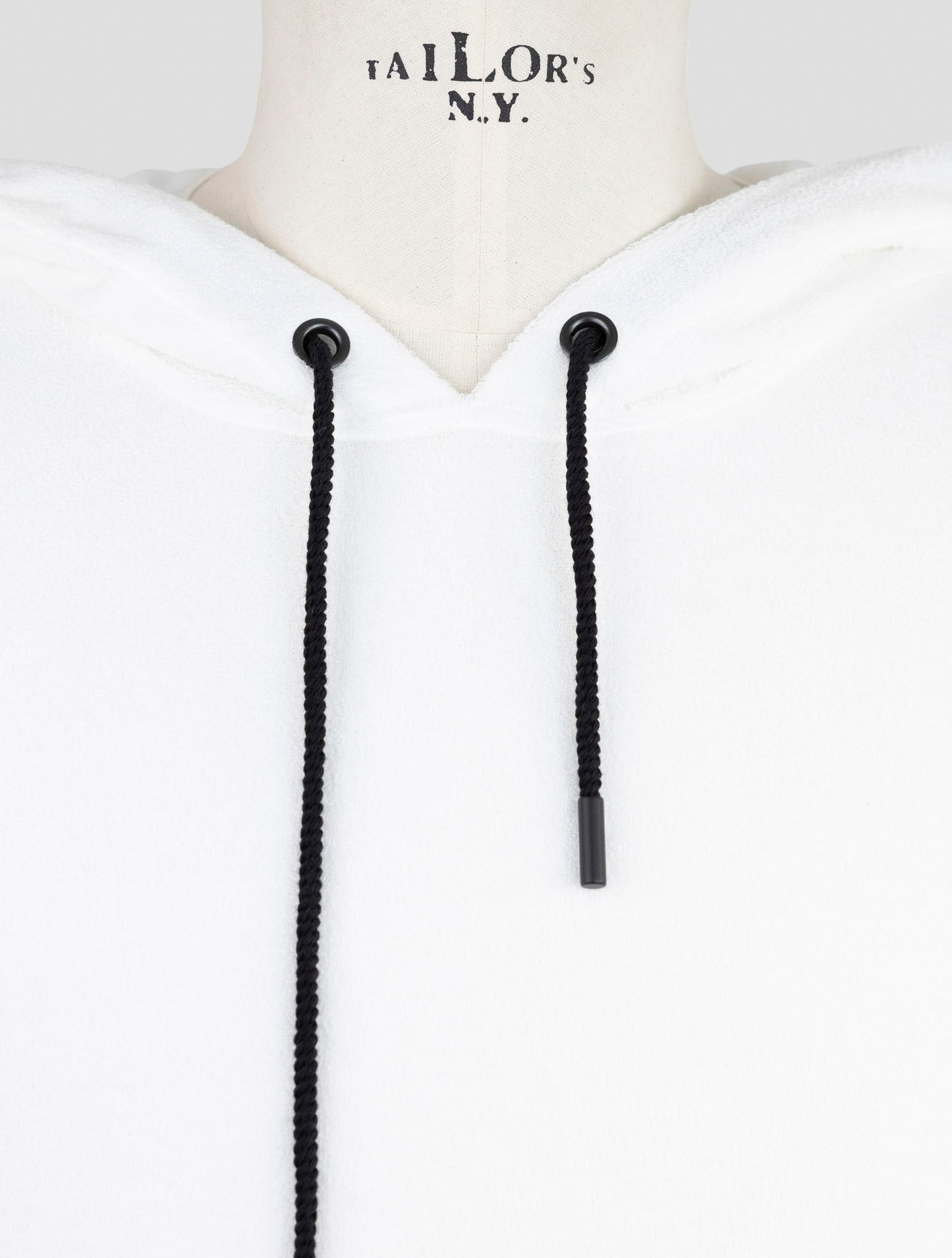 Kiton Knt White Cotton Gilet Hoodie