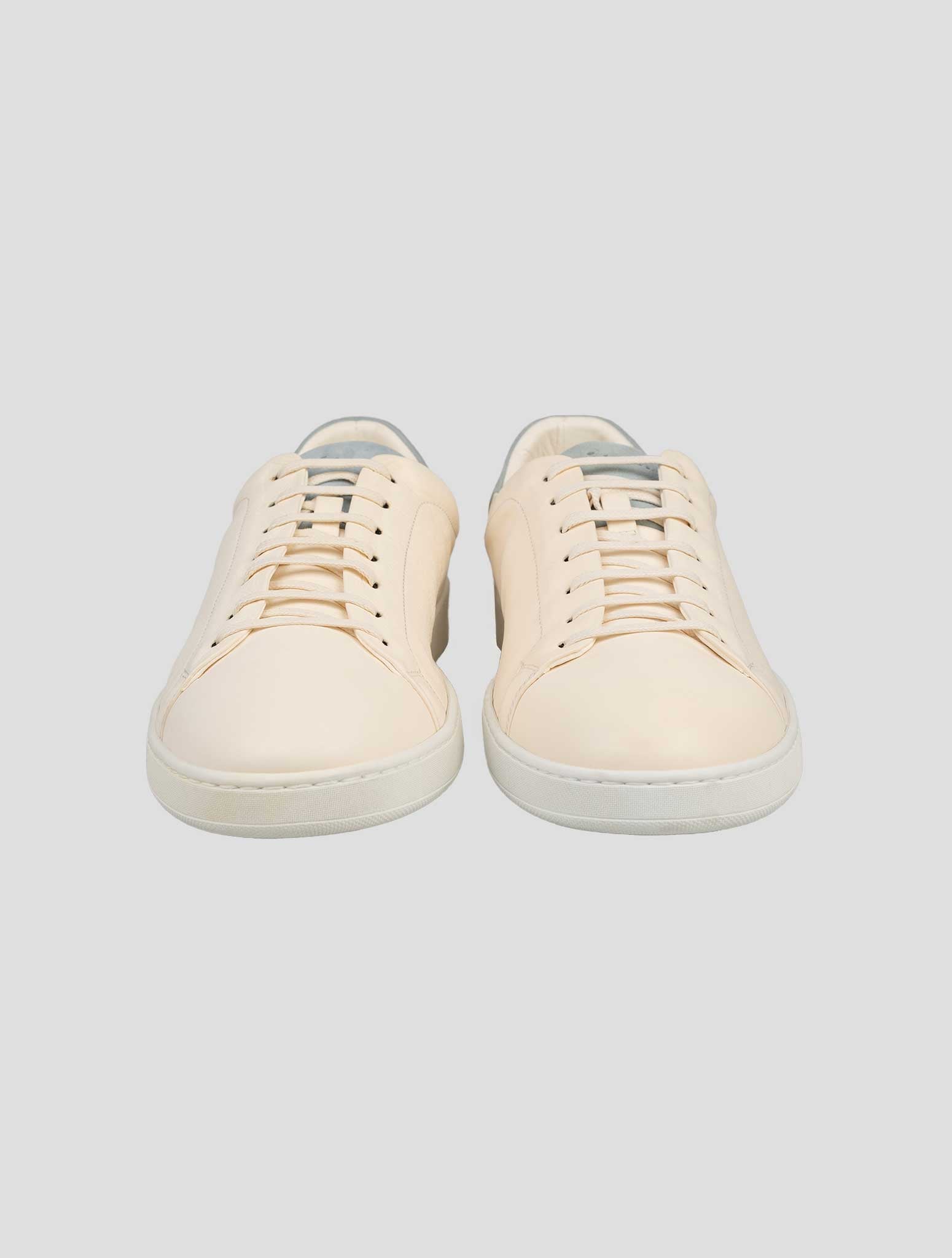 Kiton Beige Leather Sneakers