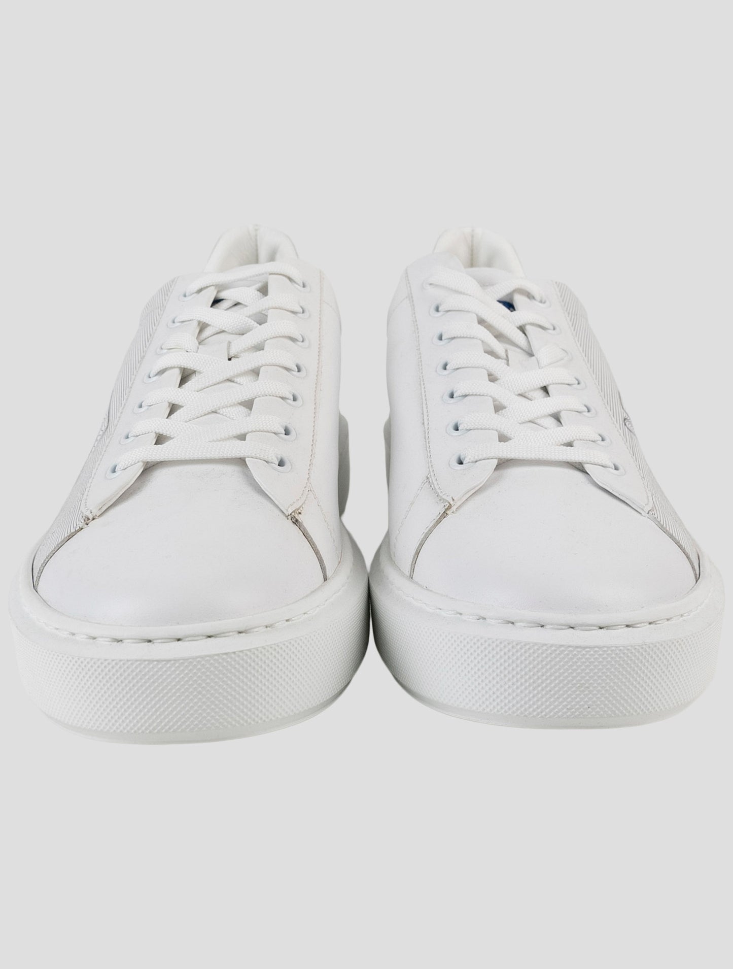 Kiton White Leather Sneakers