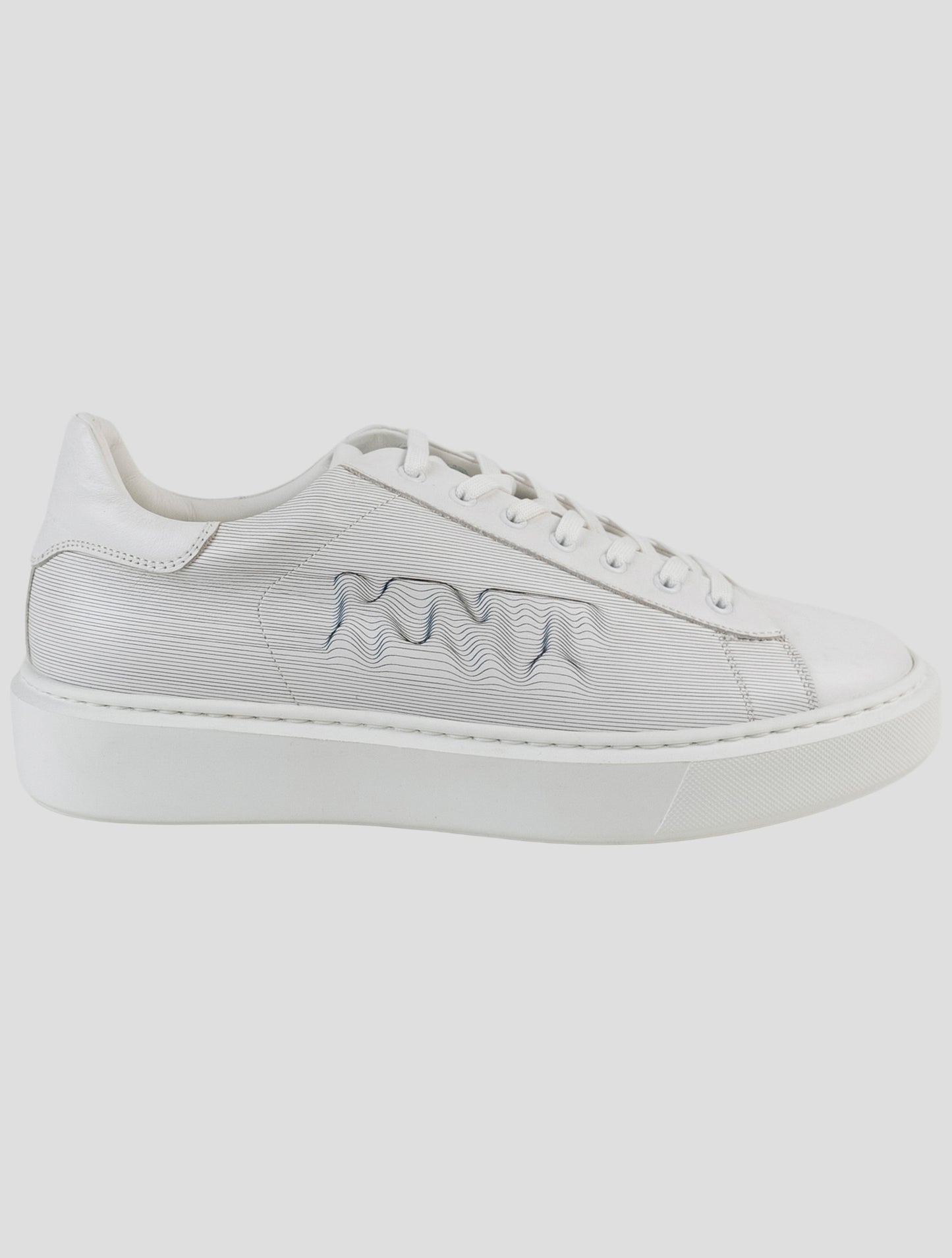Kiton White Leather Sneakers