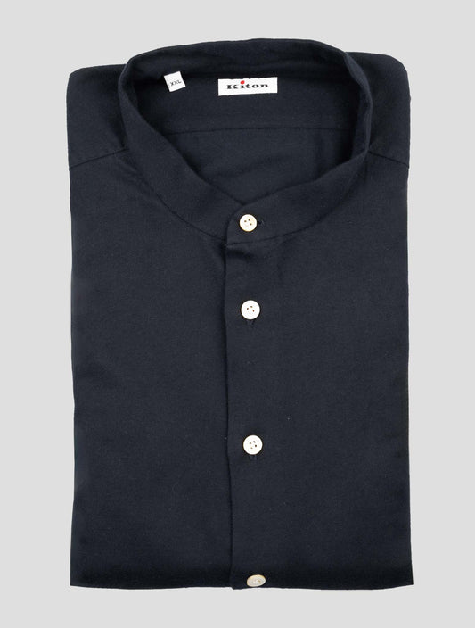 Kiton Black Cotton Shirt
