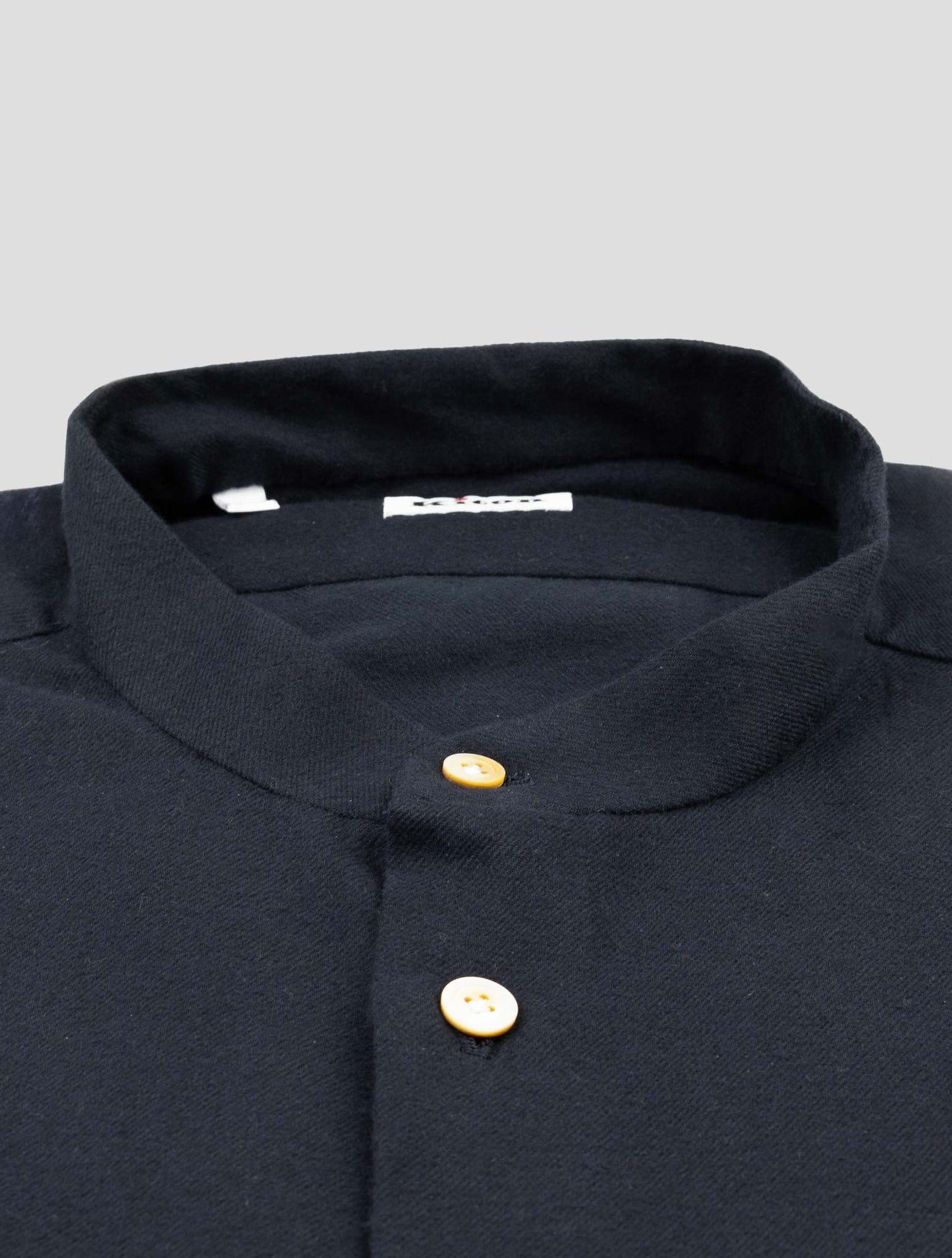 Kiton Black Cotton Shirt