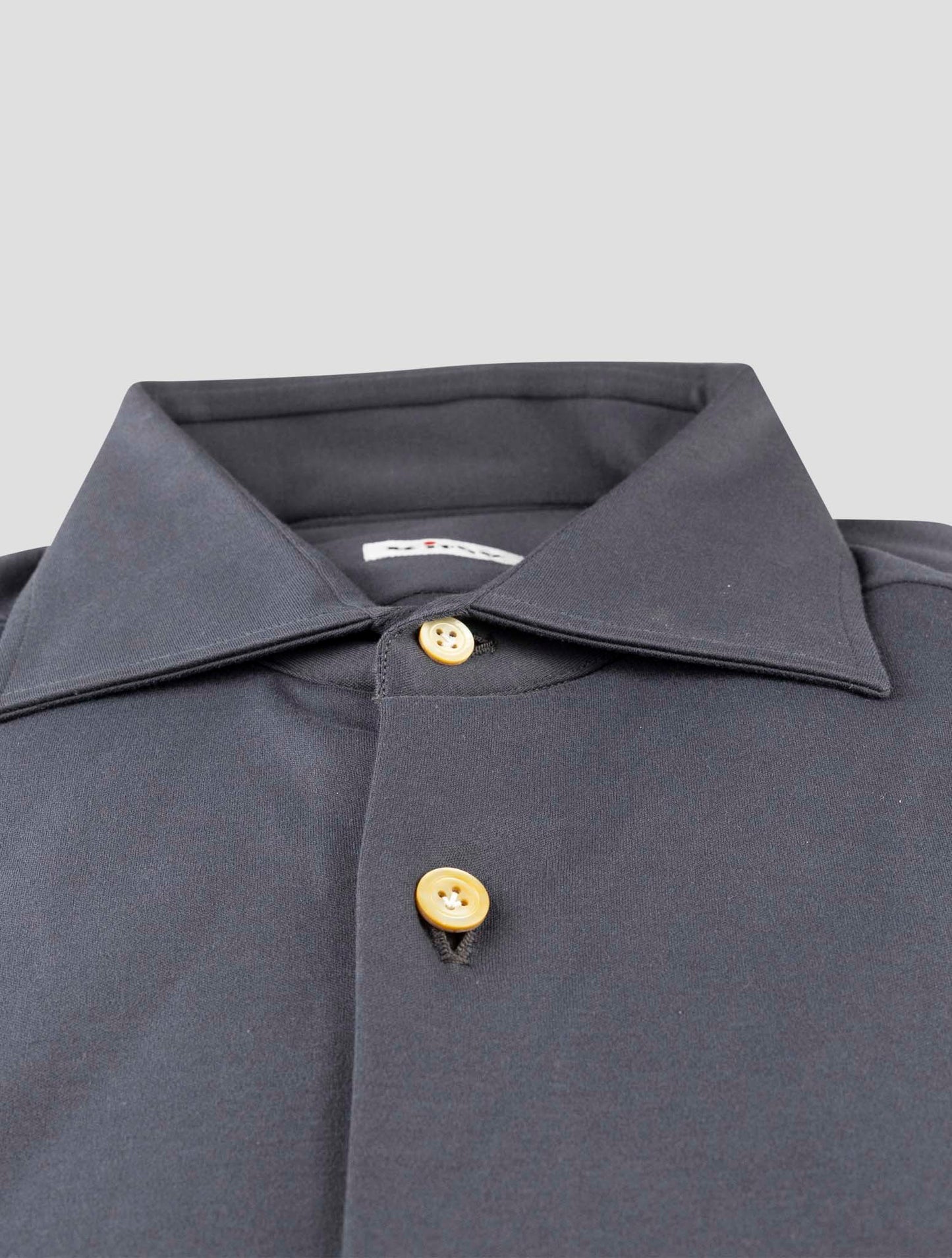 Kiton Gray Cotton Shirt